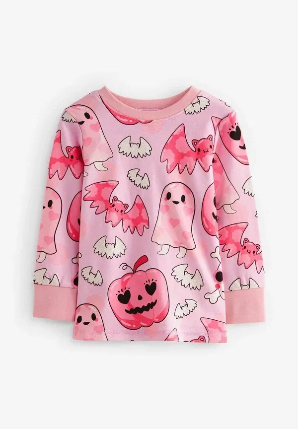 Комплект пижамы с принтом Halloween Regular Fit Next Pink Ghost, розовый — фото 4