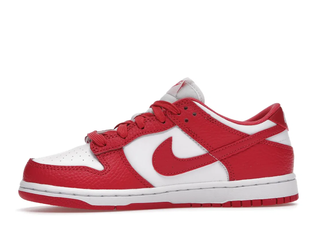 Детские кроссовки с принтом Nike Dunk Low Nike, White Archaeo Pink — фото 3