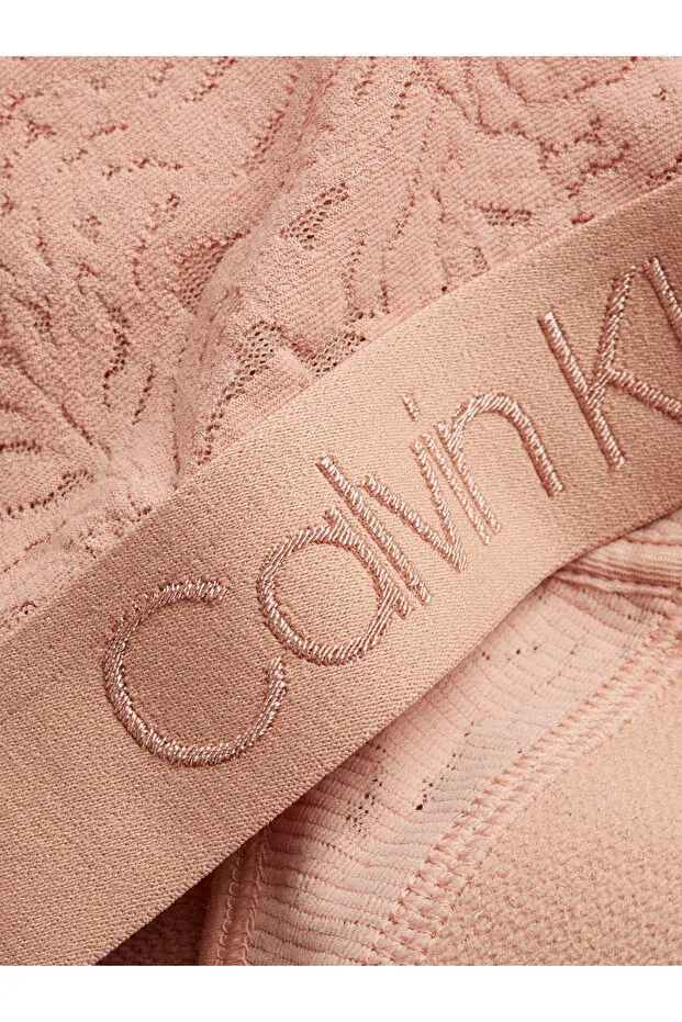 Женское боди без подкладки с бретельками-спагетти Calvin Klein, Beige — фото 2