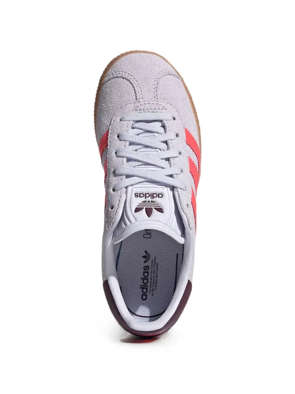 Кроссовки Gazelle с низким берцем Adidas Kids, серый — фото 4