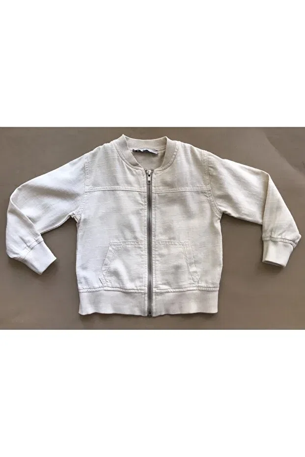 Детская куртка для мальчиков хлопковая Bomber Jacket Nonno Kids, Cream