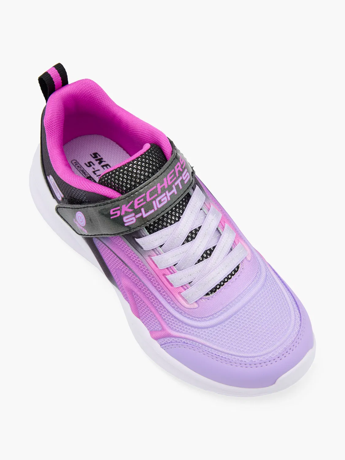 Детские кроссовки со светодиодами Skechers SOLA GLOW, фиолетовый — фото 2