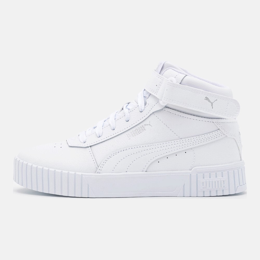 Кроссовки Puma Carina 2.0 Mid, white/silver — фото 3