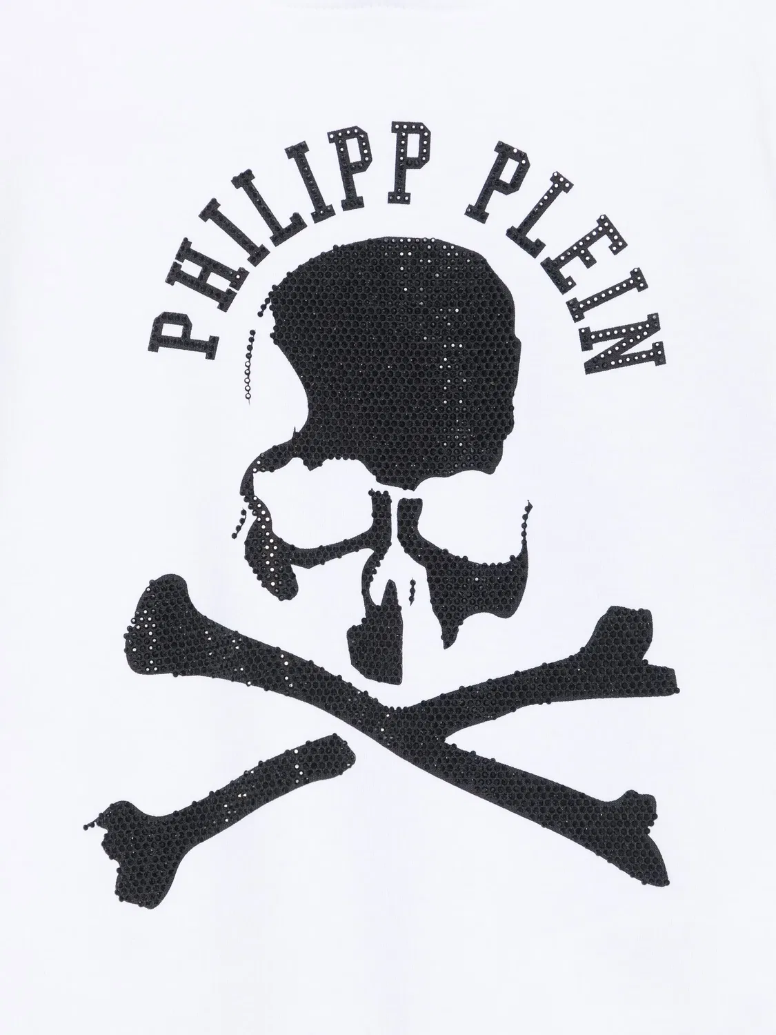 Худи с принтом черепа Philipp Plein, белый — фото 2