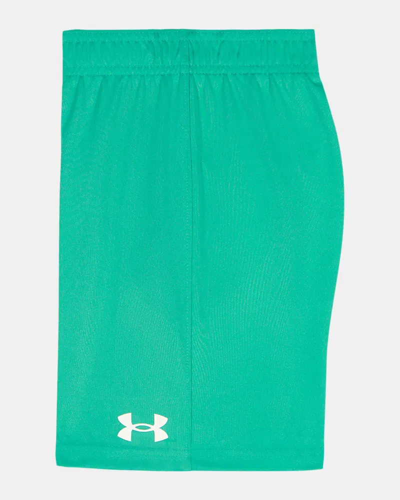 Комплект для мальчика влагоотводящий из футболки и шорт UA CVC Baseball UnderArmour, Mod Gray/White — фото 4