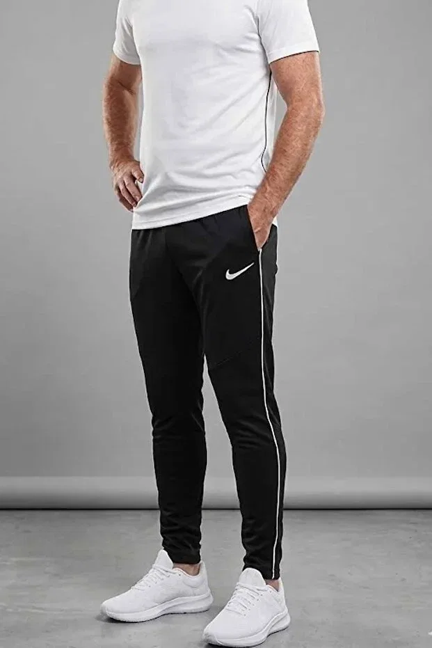 Мужские спортивные штаны-джоггеры скинни с логотипом Nike, Black