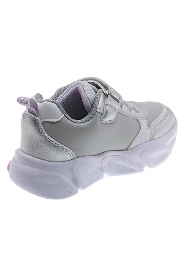 Детские кроссовки для девочек со светодиодами Beppi, Silver Gray — фото 2