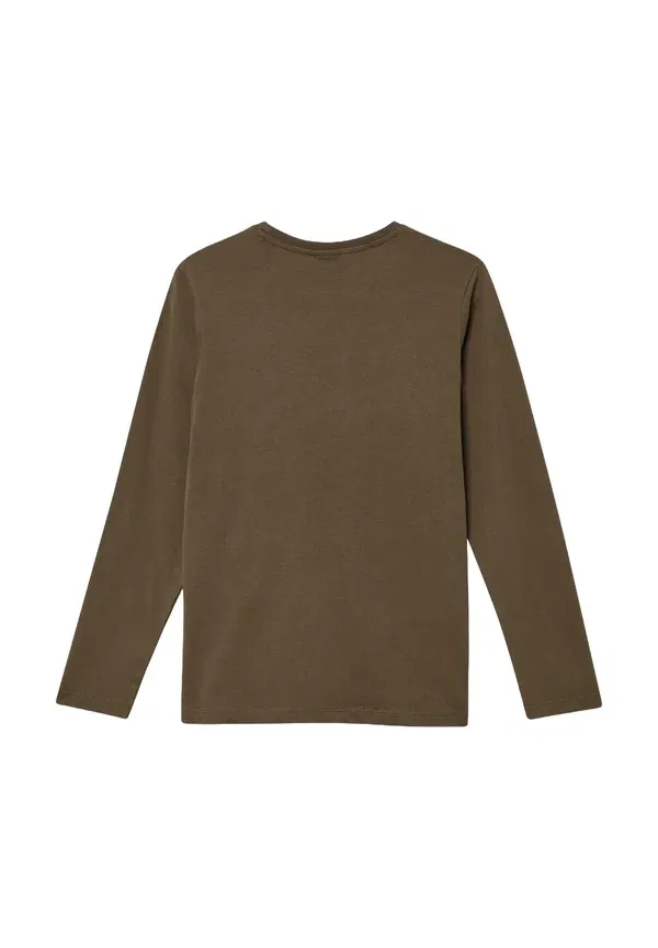 Футболка с принтом Long sleeved top S.Oliver, коричневый — фото 2