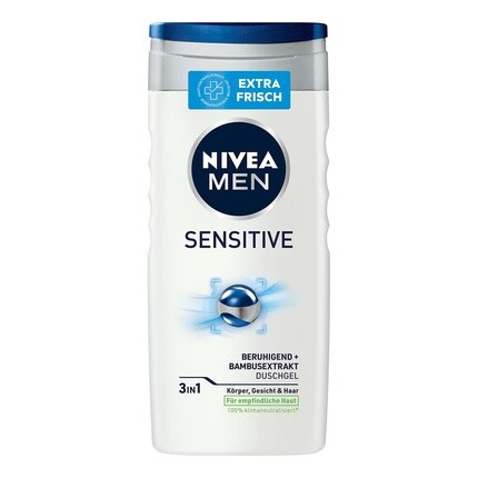 

Гель для душа Men Sensitive с экстрактом бамбука для тела, лица и волос 250мл, Nivea