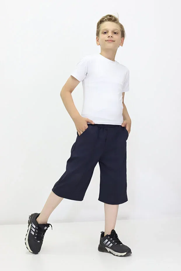 Детские шорты для девочек с широкой штаниной Cmc, Navy Blue — фото 2