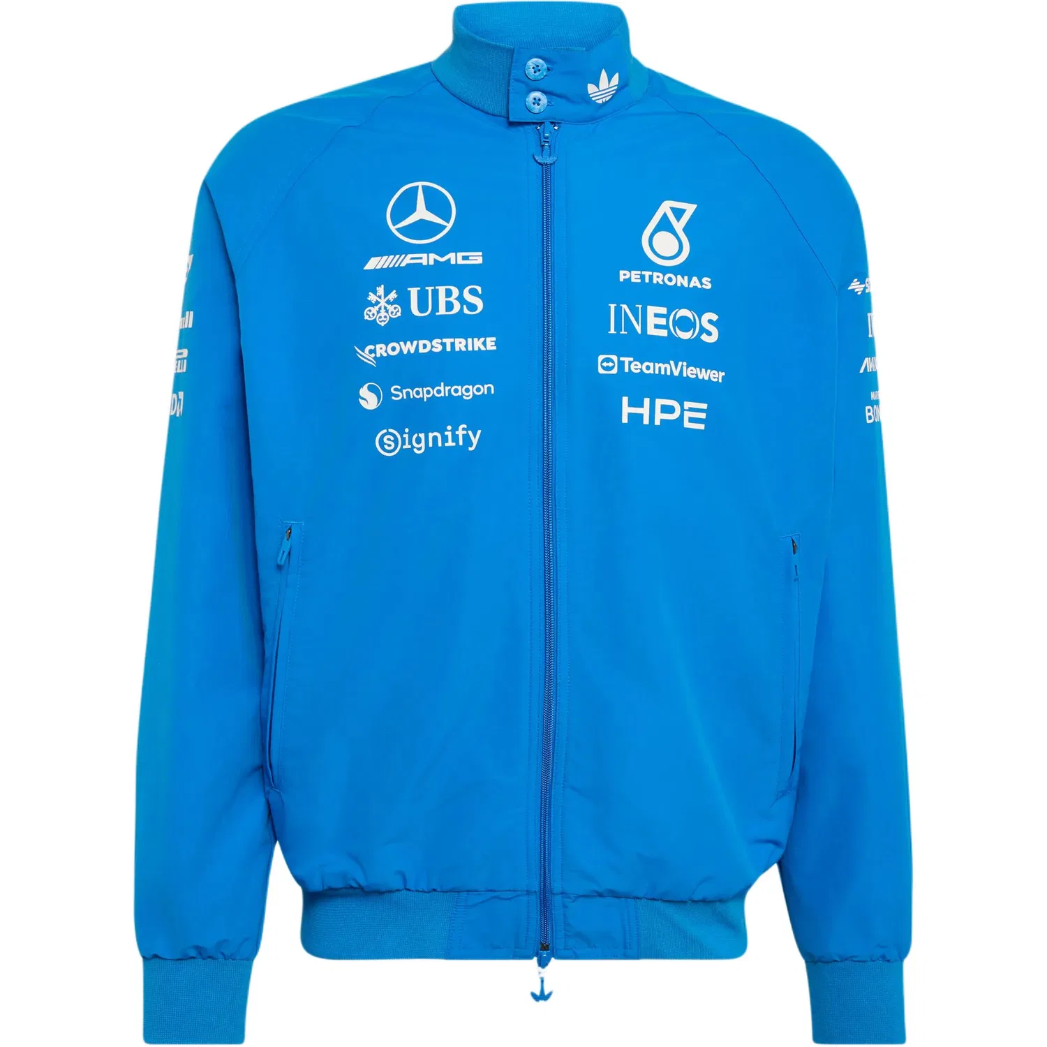 Куртка мужская с воротником-стойкой Adidas Originals, Bird Feather Blue/White