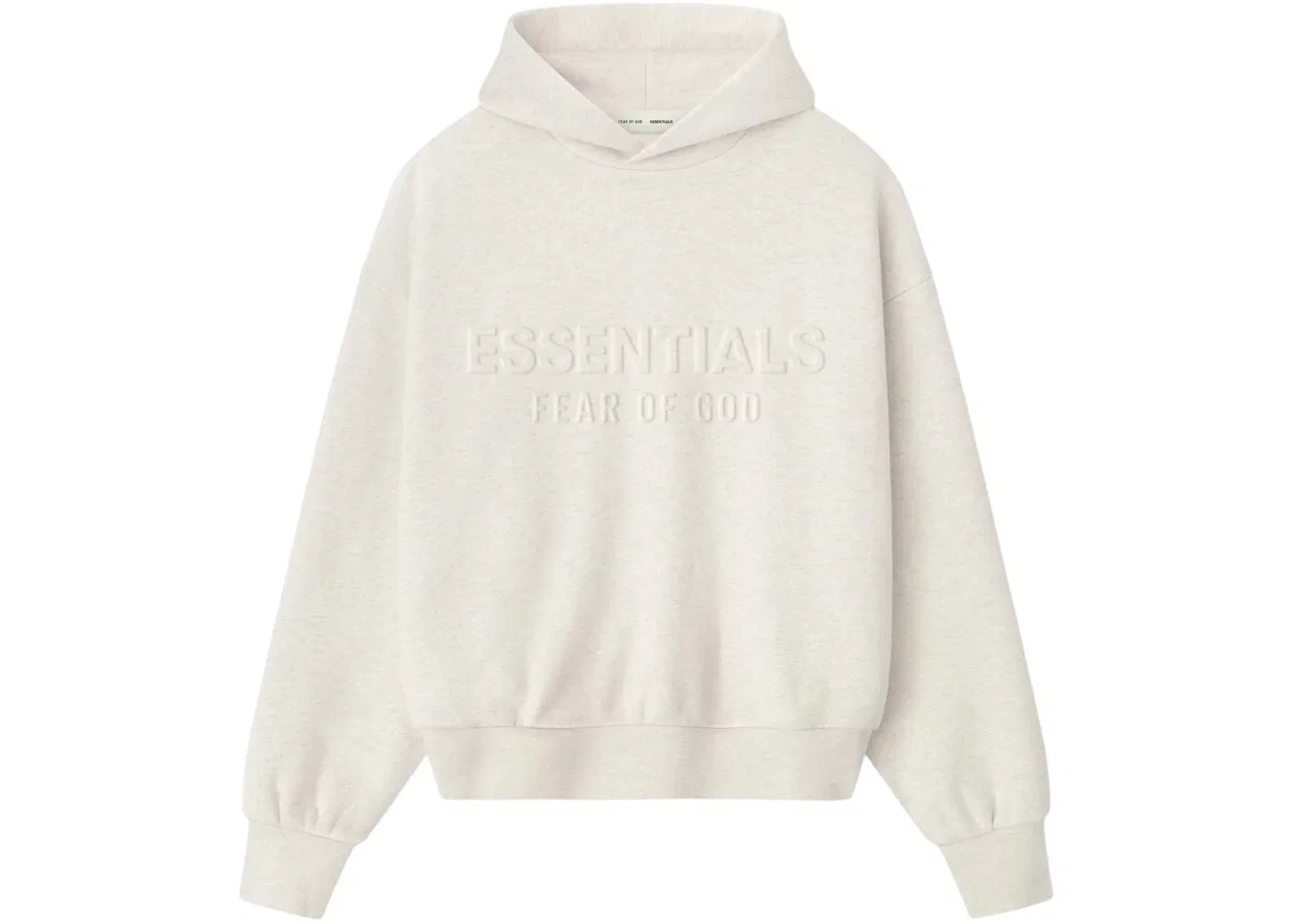 Мужской худи с принтом Essentials Classic Fear of God, Oatmeal Heather