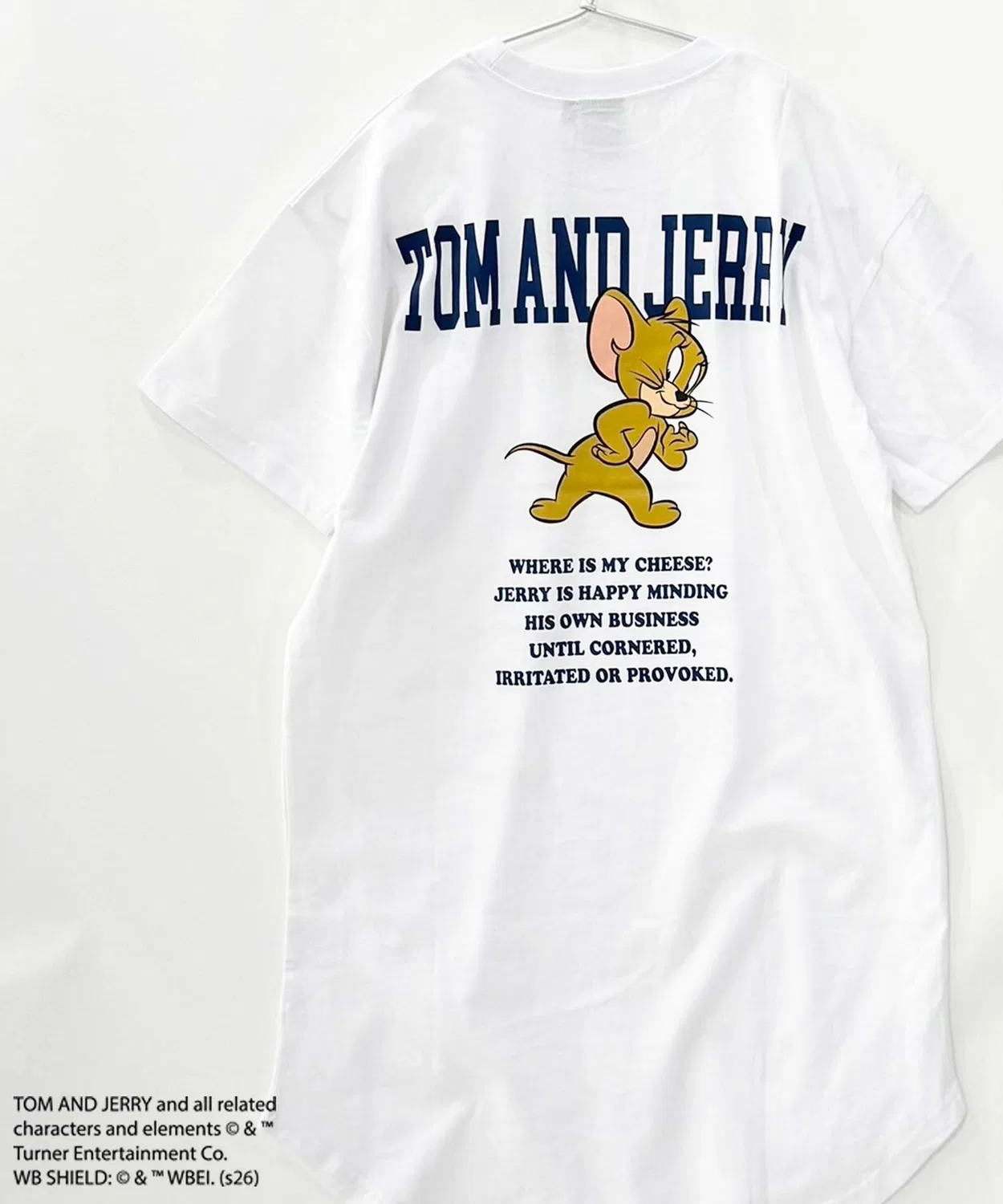 Детское хлопковое платье с коротким рукавом TOM&JERRY, White