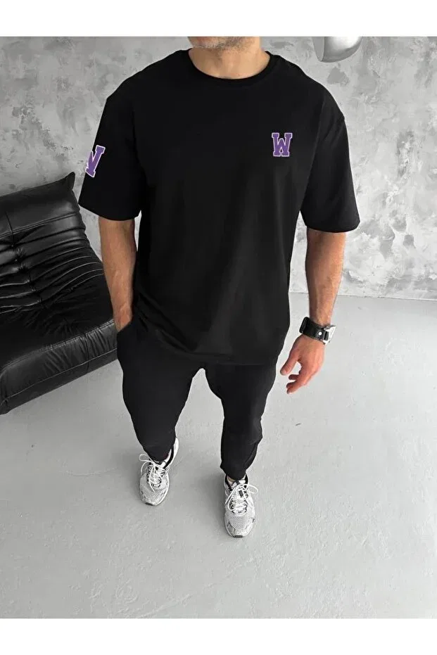 Мужская футболка с коротким рукавом Wildone Printed Vexor, Black