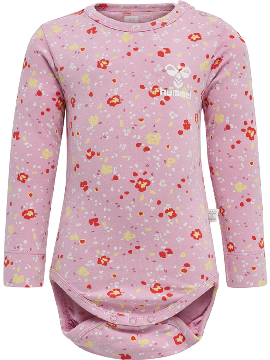 Детский боди-комбинезон с длинным рукавом Hmlmira Hummel, Blasses Bonbonrosa — фото 3