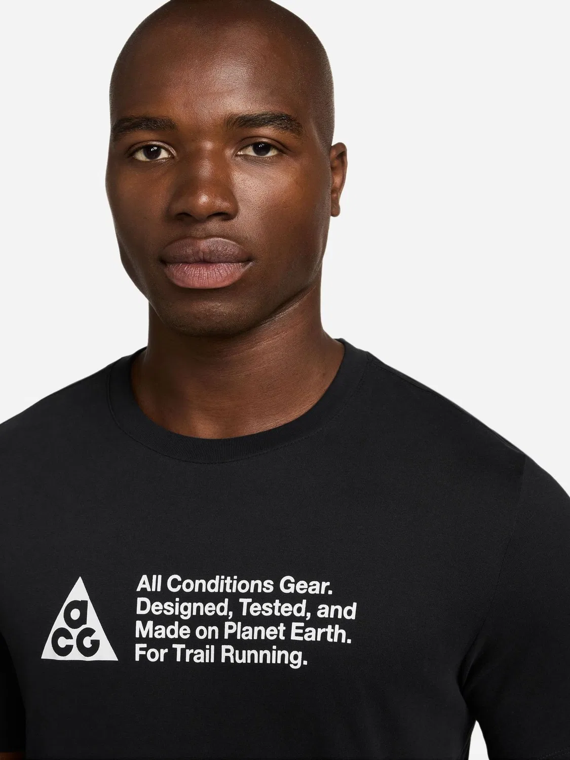 Футболка ACG Dri-FIT Trail Nike, черно-белая — фото 3