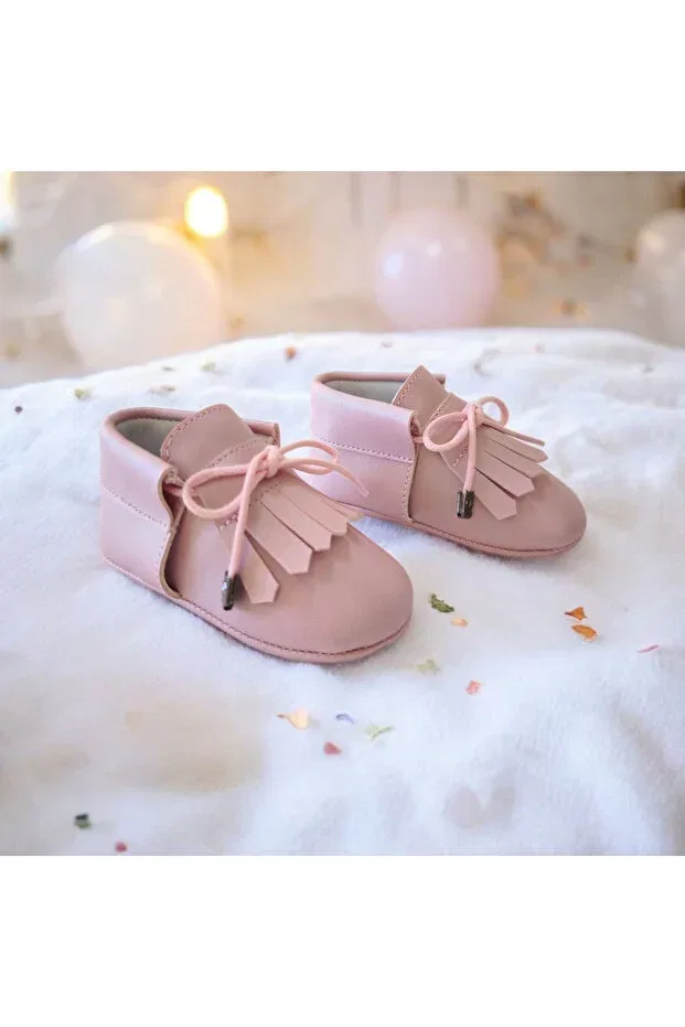 Детские туфли-лодочки для девочек с невысоким каблуком Çago Kids, Pink — фото 3