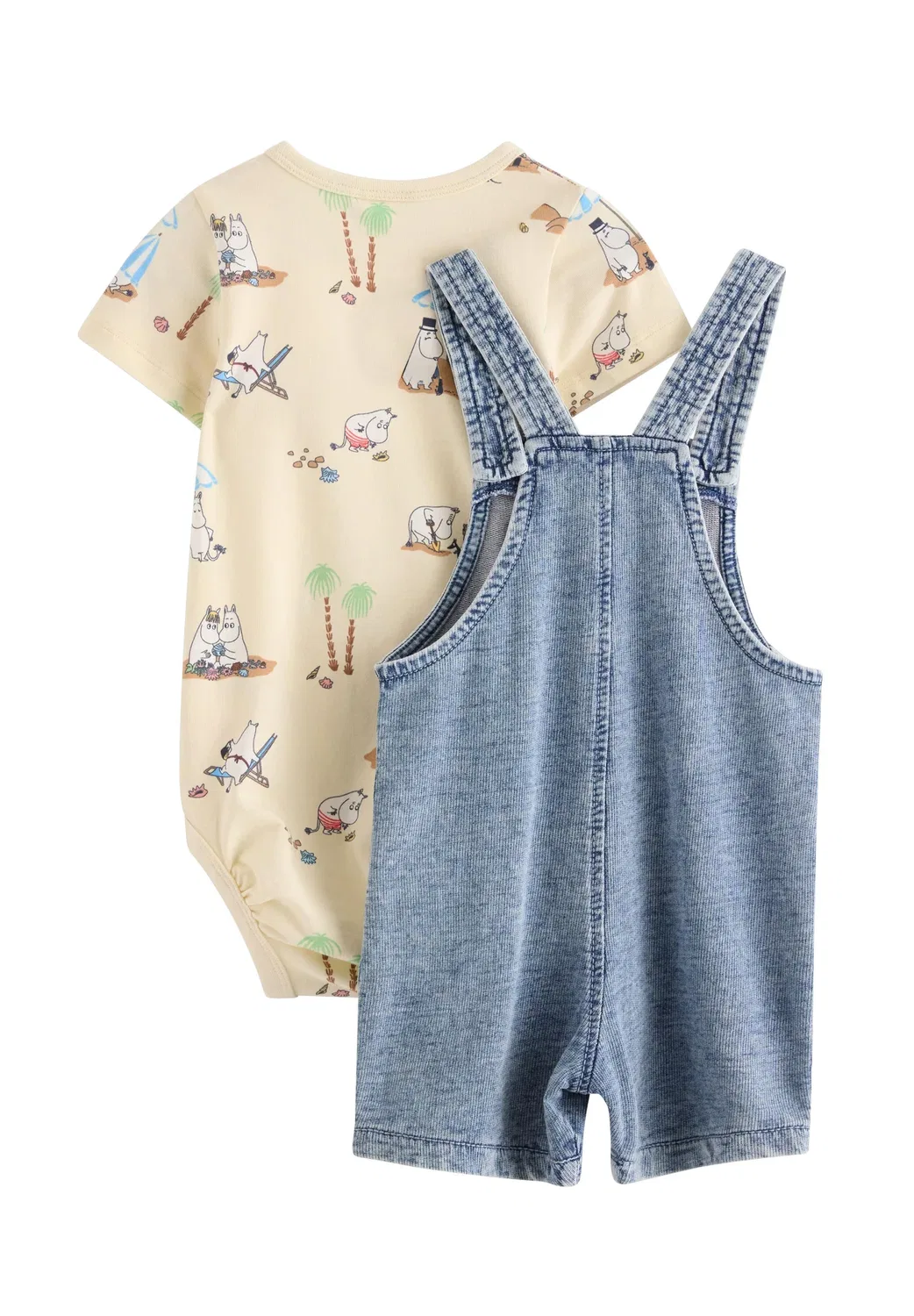 Set body dungeree moomin - body Lindex, White — фото 2