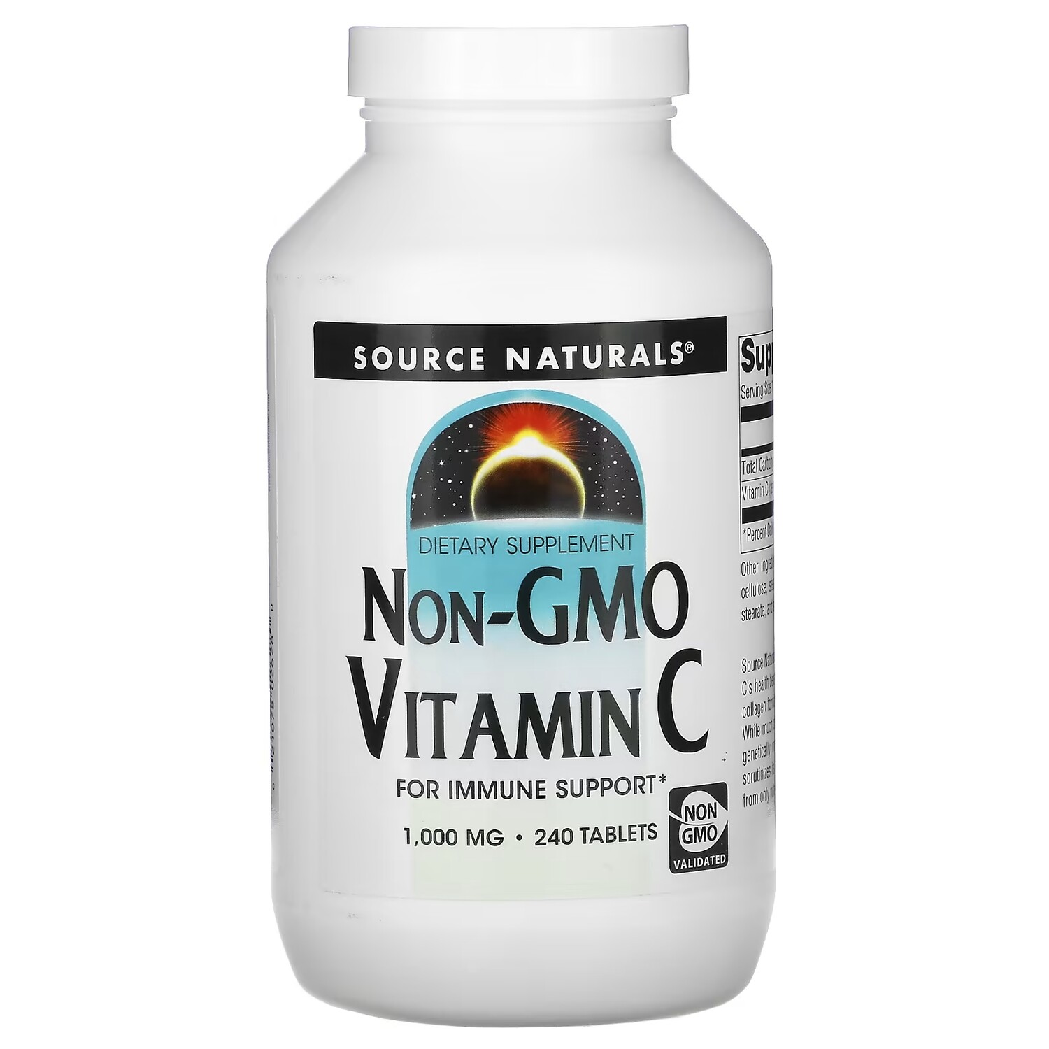 

Source Naturals Витамин С без ГМО 1,000 мг, 240 таблеток