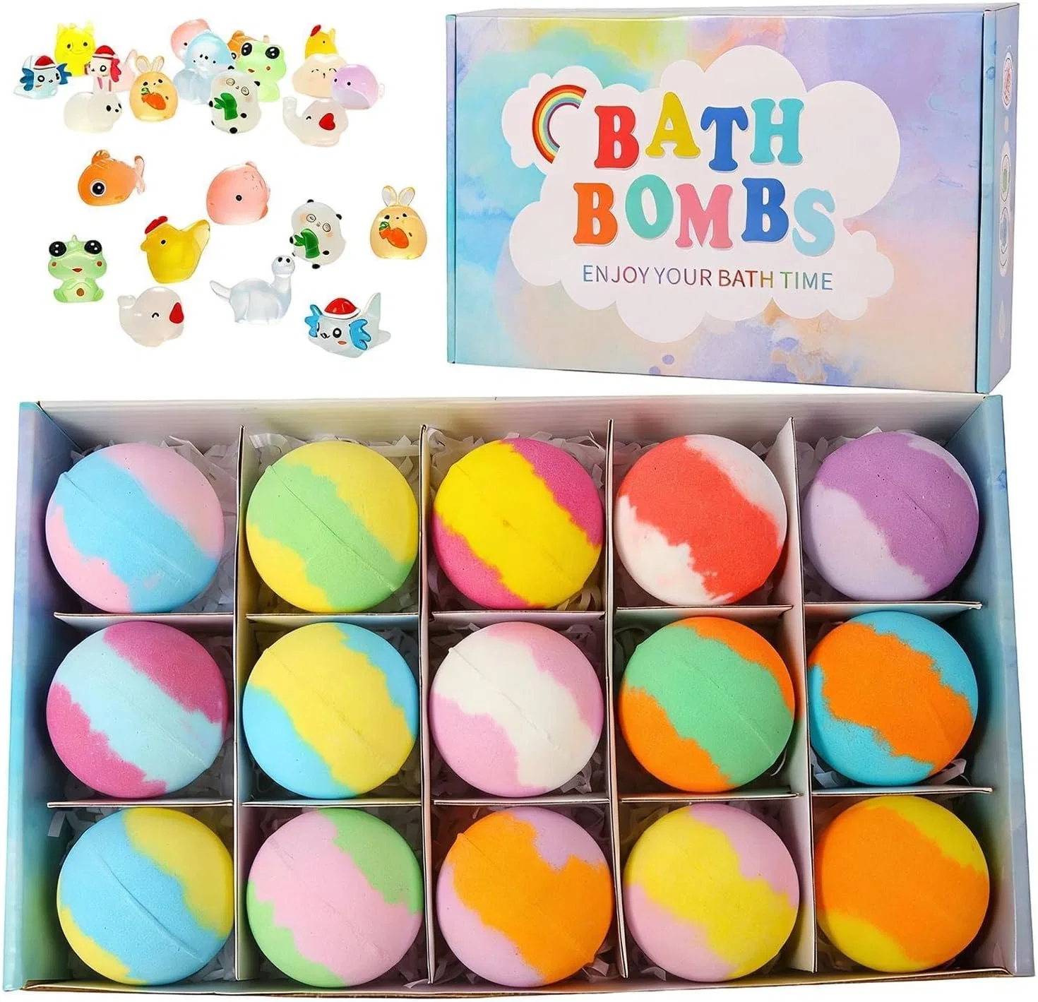 Бомбочки для ванны с игрушкой внутри Eisdespie, 15 штук, 750 г