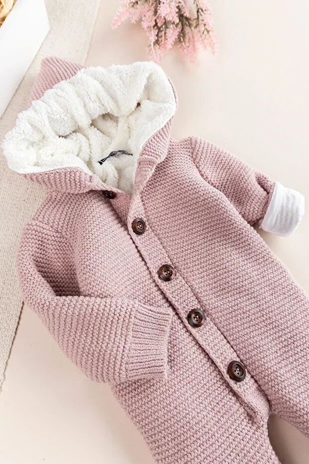 Детский комбинезон с капюшоном Babymod, Dried Rose — фото 3