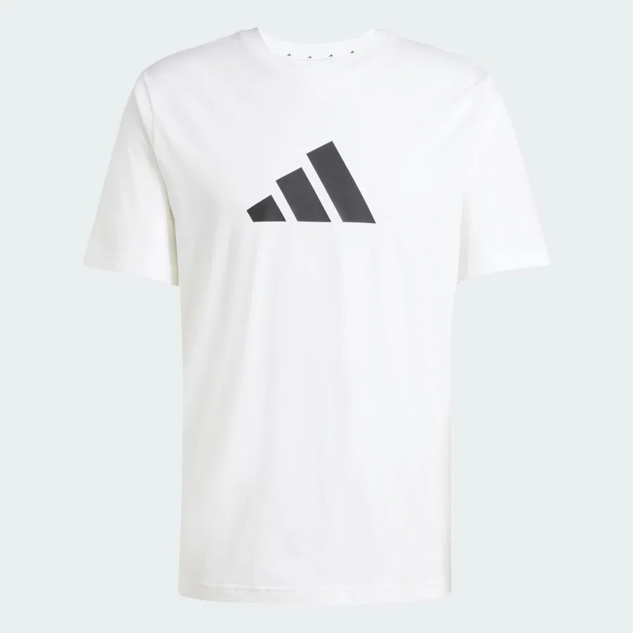 Футболка с принтом JD4913 M FI 3bar Tee adidas, Белый — фото 4