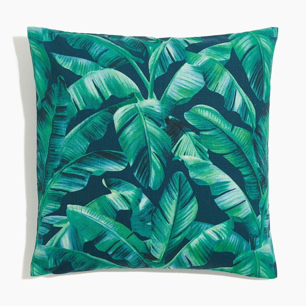 

Декоративная наволочка H&M Home Outdoor Leaves, темно-бирюзовый
