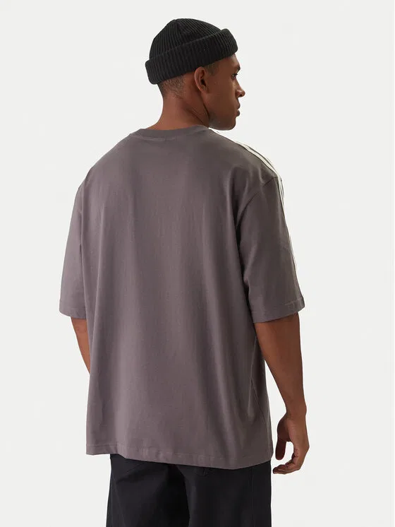Футболка oversize adicolor 3-Stripes Adidas, серый — фото 3