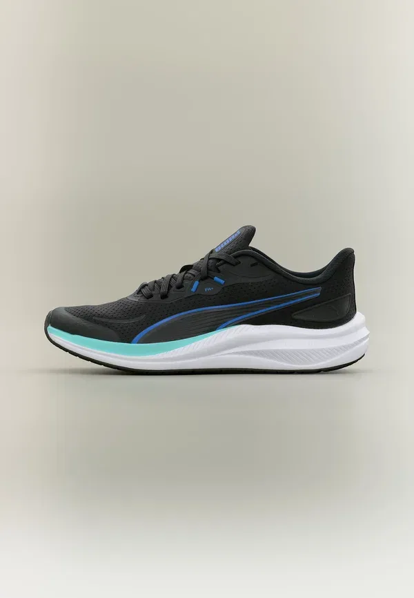 Кроссовки беговые Skyrocket Lite 2 Jr Puma, Black/Ultra Blue/White, белый/черный/синий