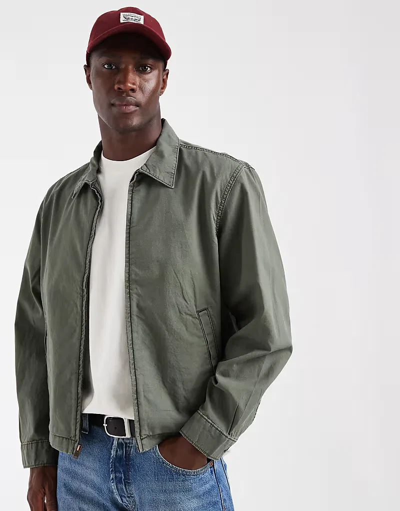 Куртка Levi's Castro на молнии, серый