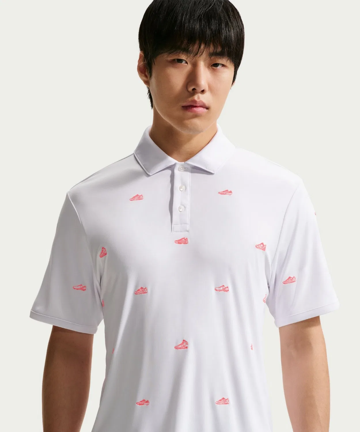 Мужское поло с коротким рукавом Dri-FIT Nike Par, Белый