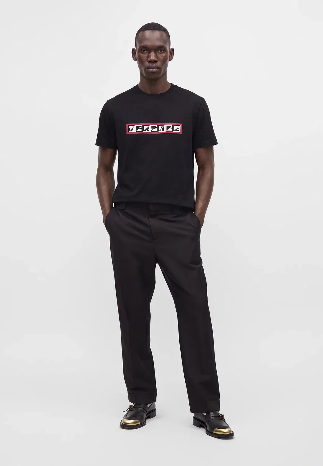 Depero - футболка с принтом Versace, Black — фото 2