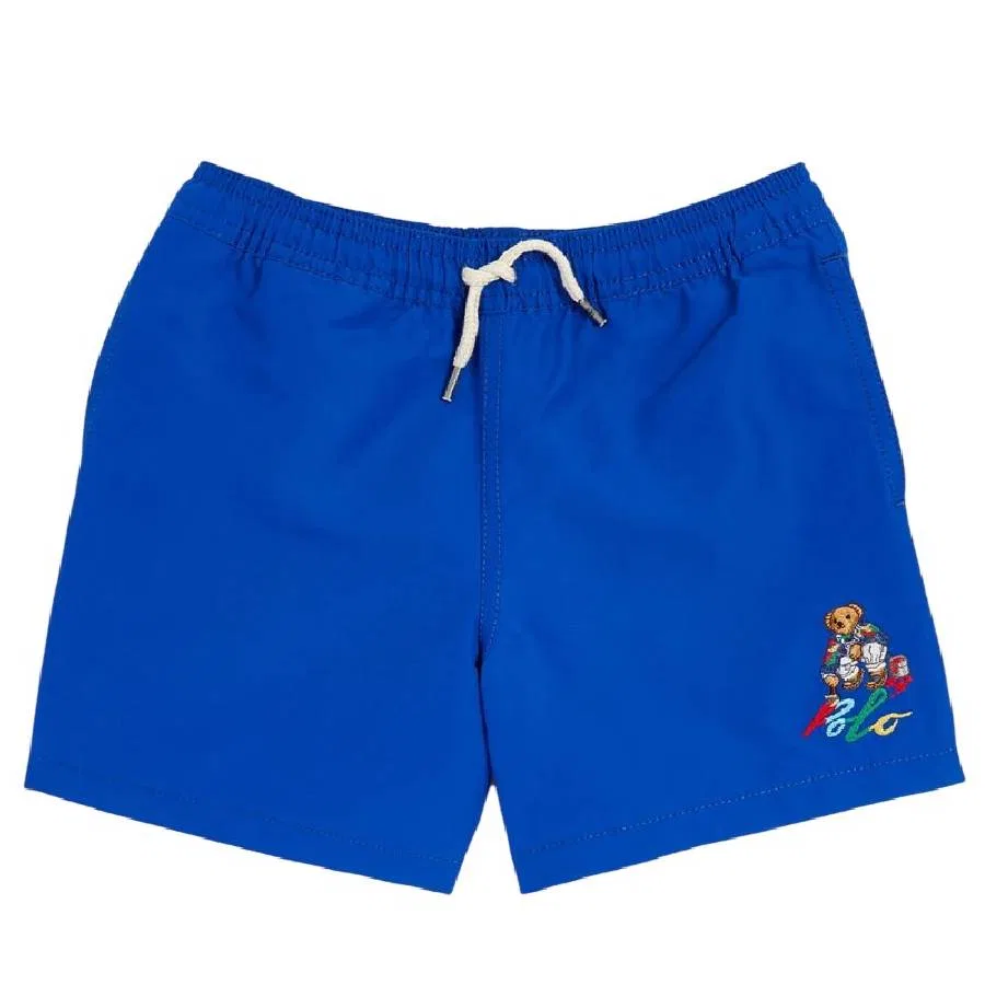 Плавки с принтом Signature Bear Motif Polo Ralph Lauren, Blue