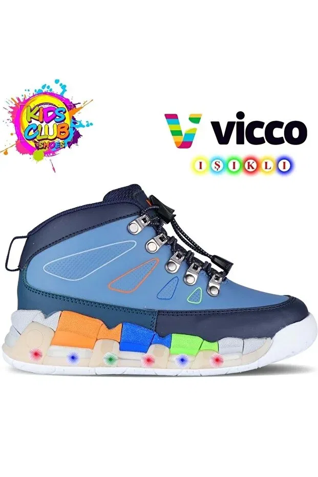 Детские ботинки для девочек с ортопедической стелькой Vicco Ellen Kids Club Shoes, Multicolor