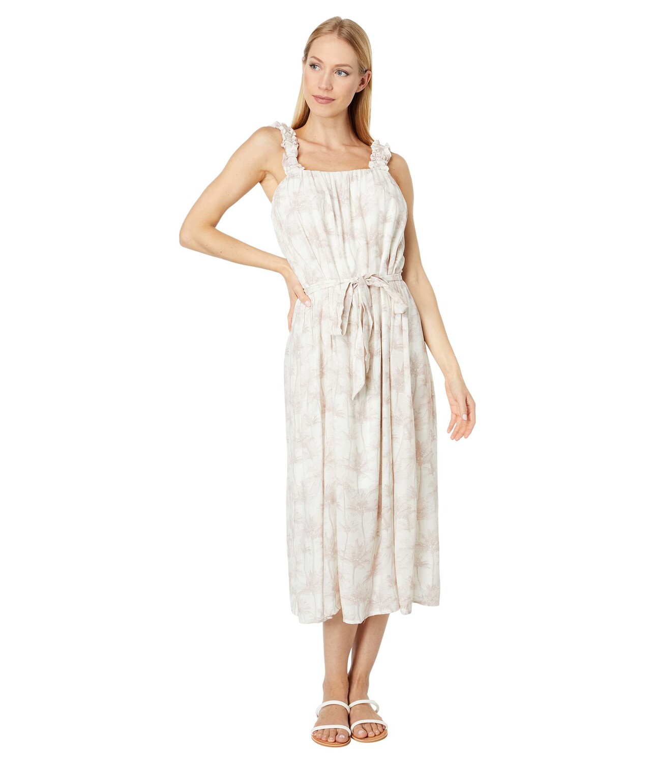 

Платье Bobeau, Shirred Strap Button Back Dress