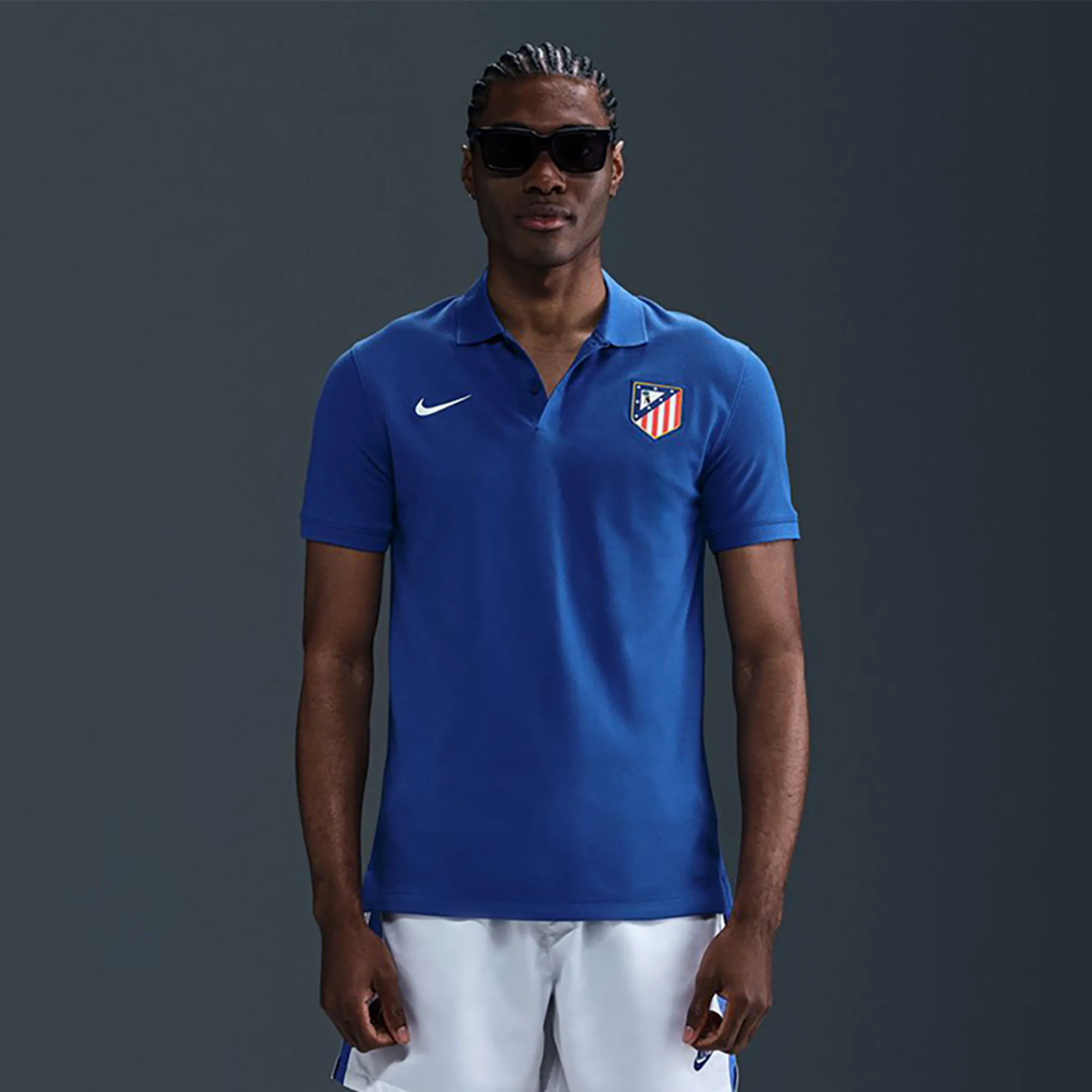 

Поло для мужчин The Nike Polo Club Atlético de Madrid 2.0 Nike, синий
