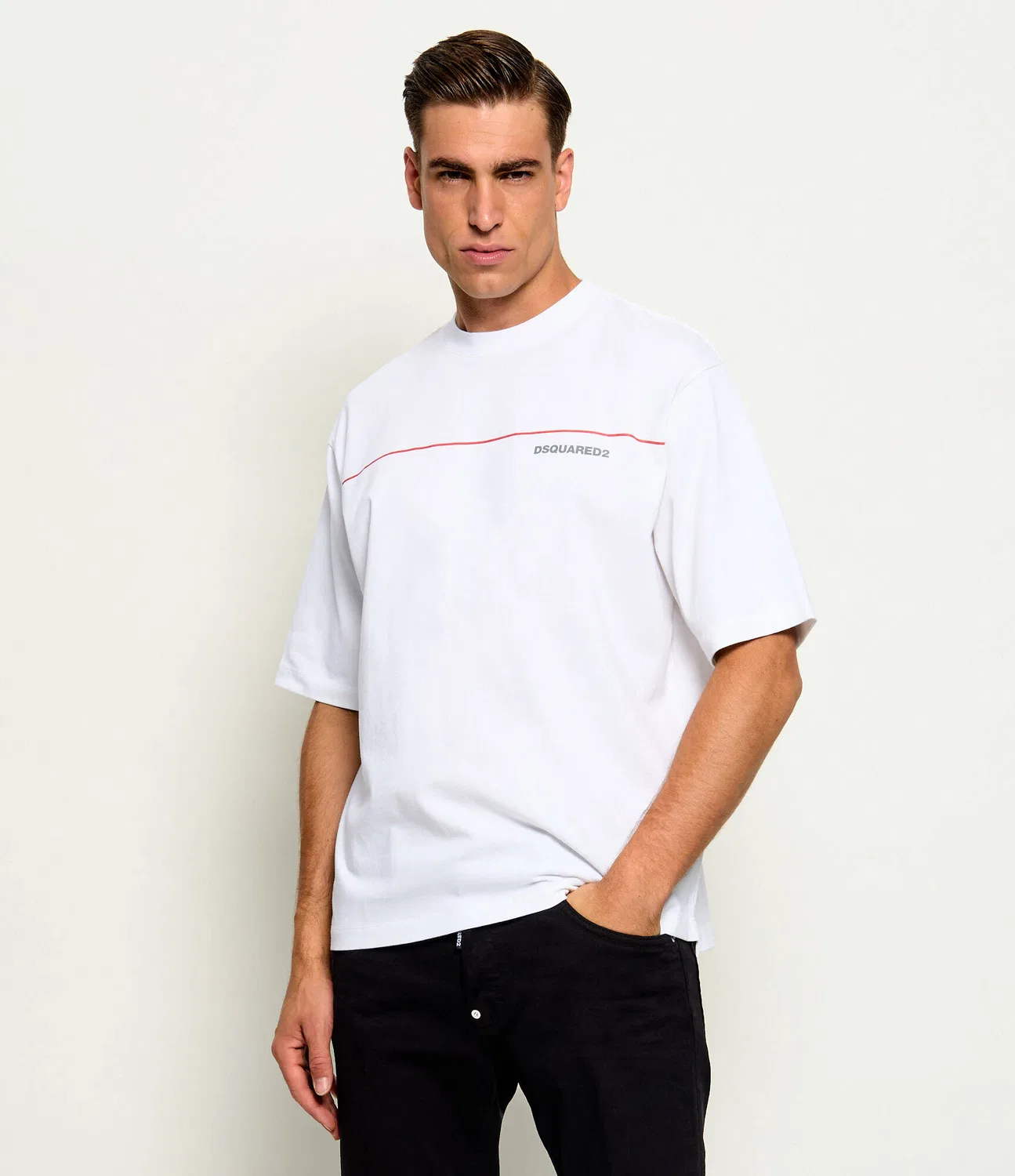 Футболка свободного кроя Dsquared2, Bianco