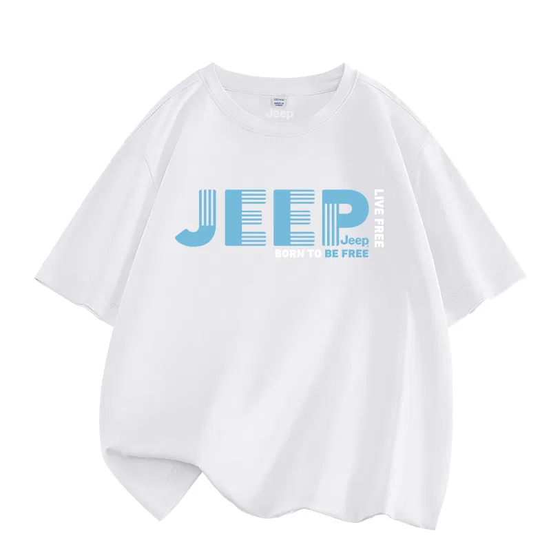 Детская футболка с коротким рукавом Jeep, Синий/Белый — фото 3