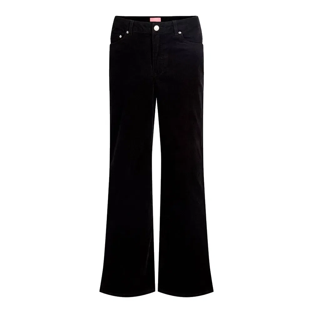 Детские брюки для девочек широкие Jack & jones Zoe Gelly Wide Leg JJXX, Black