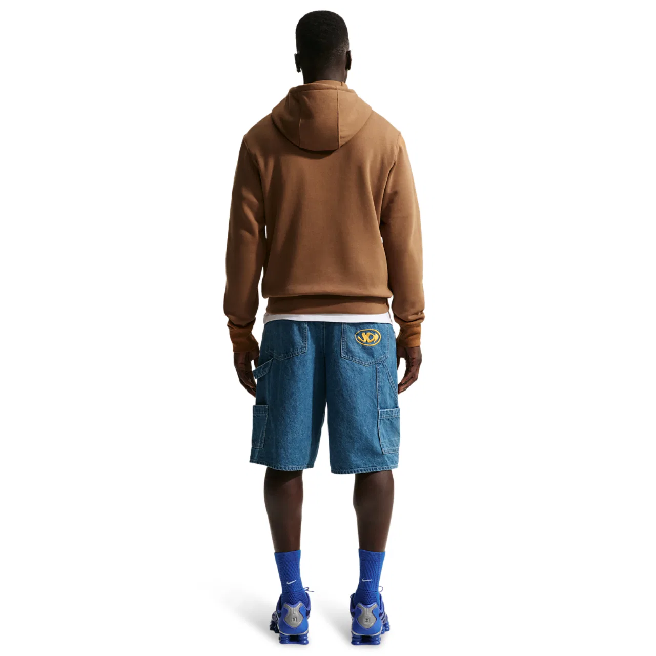 Толстовка мужская Club Pullover Nike, цвет Ale Brown/White/Ale Brown — фото 4