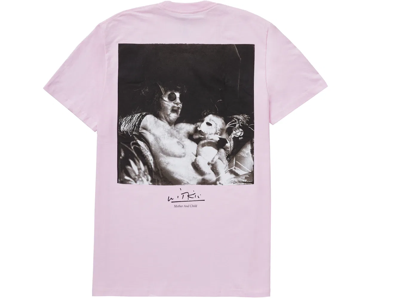 Мужская футболка с принтом Supreme Joel-Peter Witkin Mother and Child Tee, Light Pink