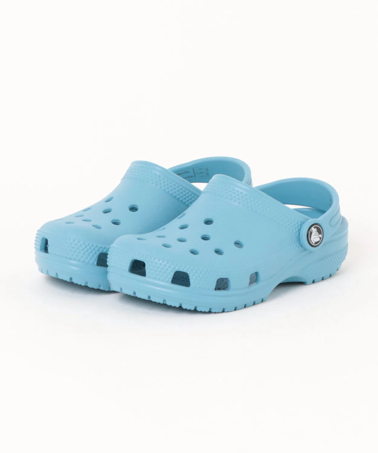 Детские сабо с регулируемым ремешком Classic Clog K, crocs, Light Blue