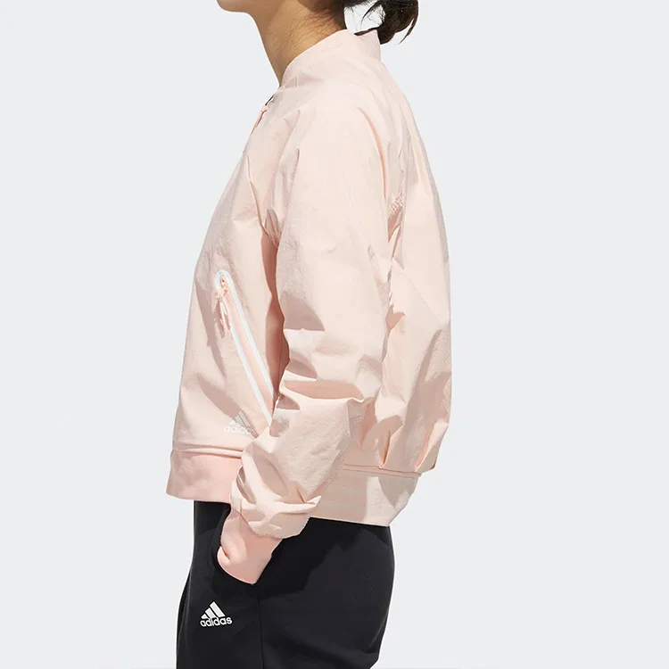 Куртка бейсбольная Adidas, Hazy Coral Powder — фото 4