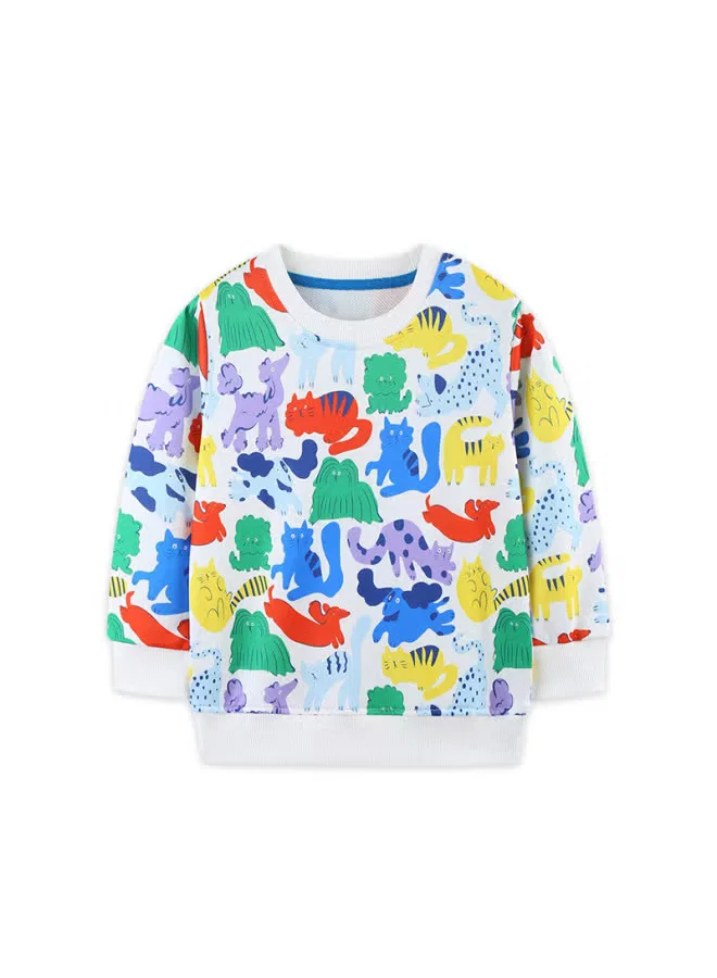 Свитшот с принтом животных Aostabetty Aosta Betty Store