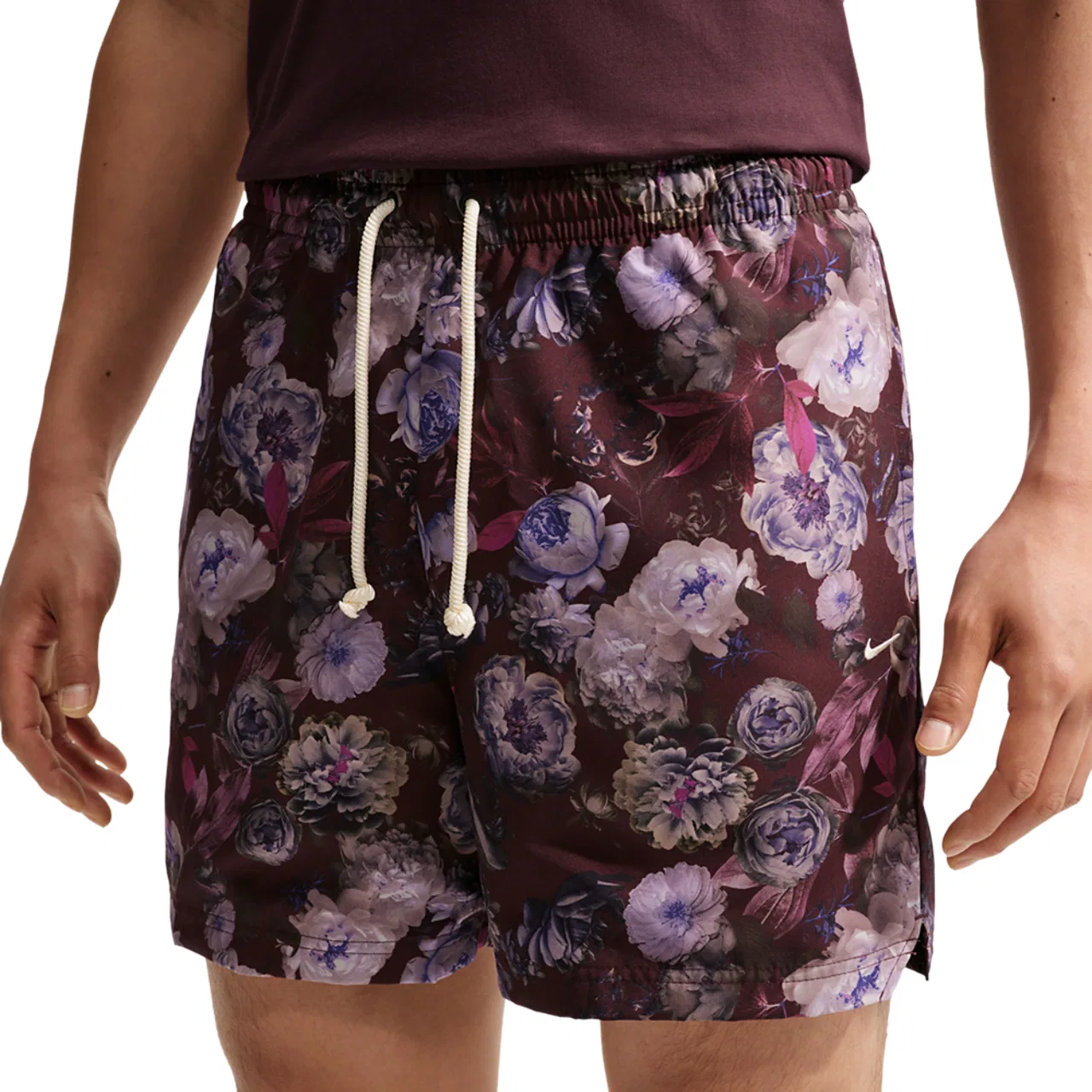 Мужские шорты с технологией Dri-FIT, 5 дюймов, Nike Rose, Nike, Burgundy Crush/Pale Ivory