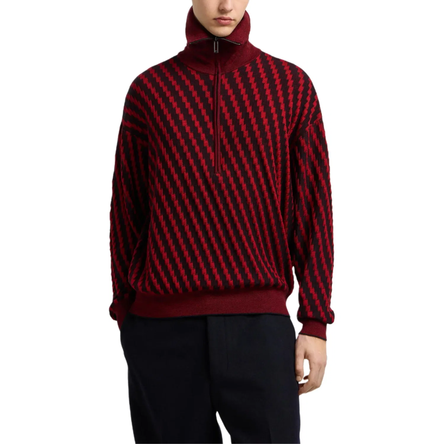 Мужской свитер EMPORIO ARMANI, Red — фото 4