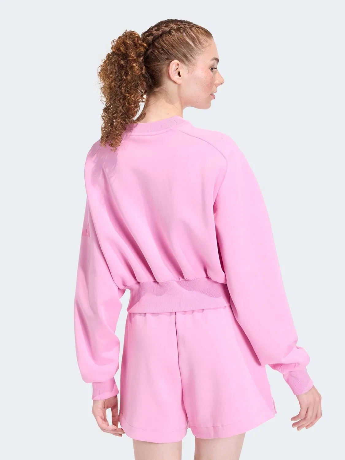 Свитшот Soft Lux adidas, розовый — фото 2
