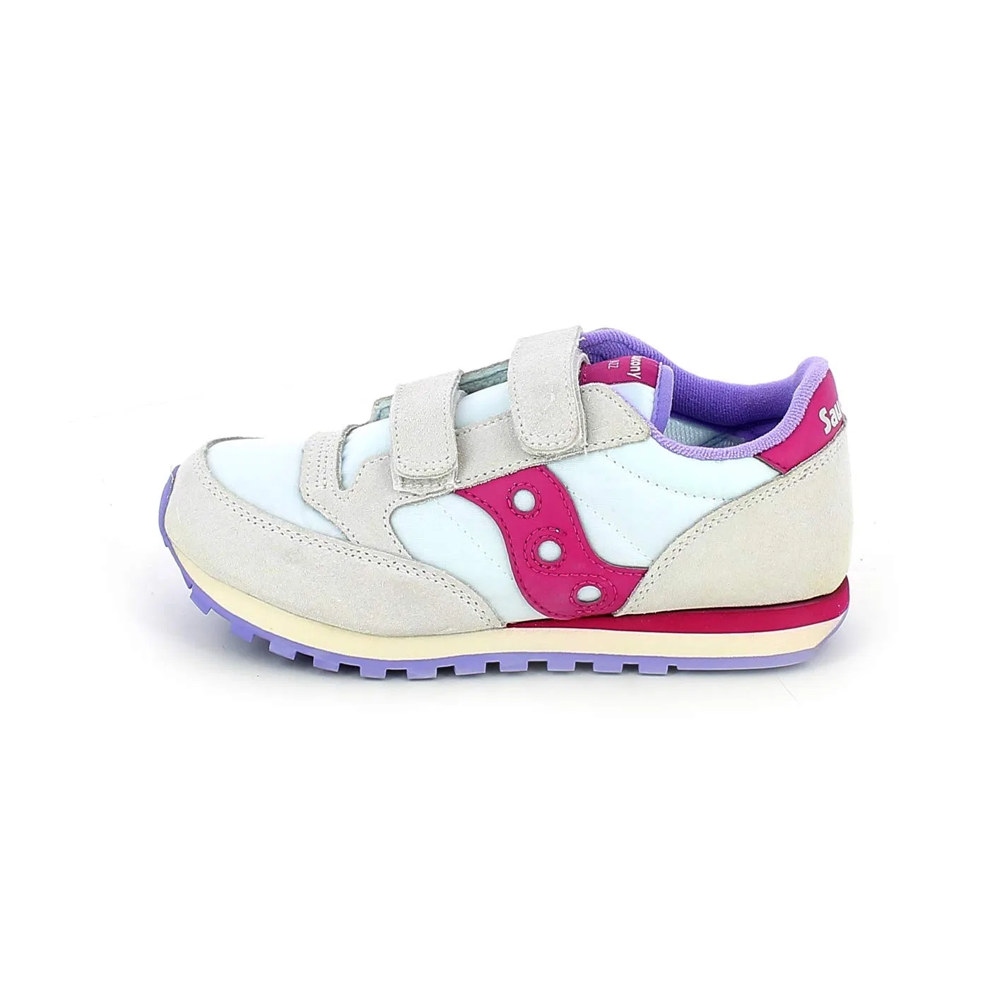 Детские кроссовки для мальчиков замшевые Saucony Jazz Double HL, White Berry