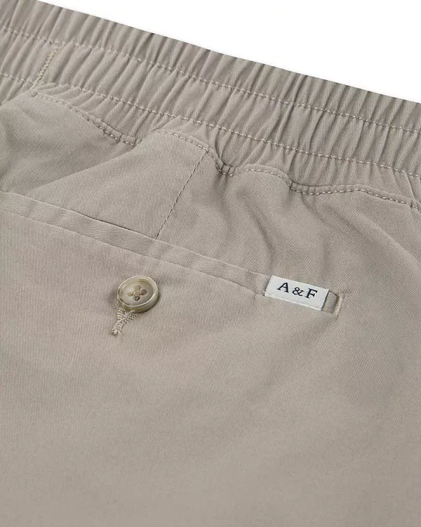 Детские шорты для мальчиков с эластичным поясом Abercrombie Kids, Simply Taupe — фото 3
