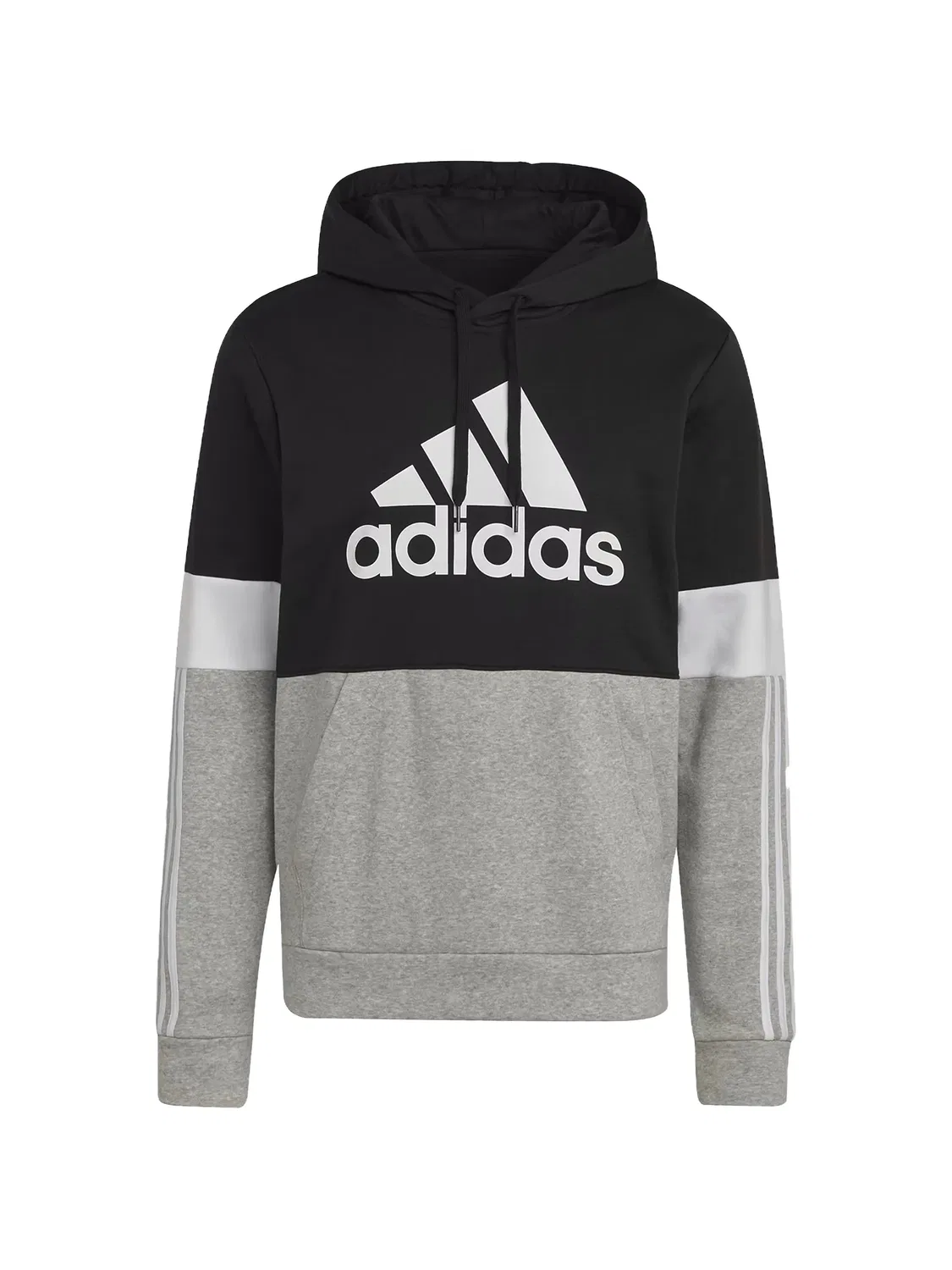 Худи Essentials в стиле колор-блок Adidas, черный